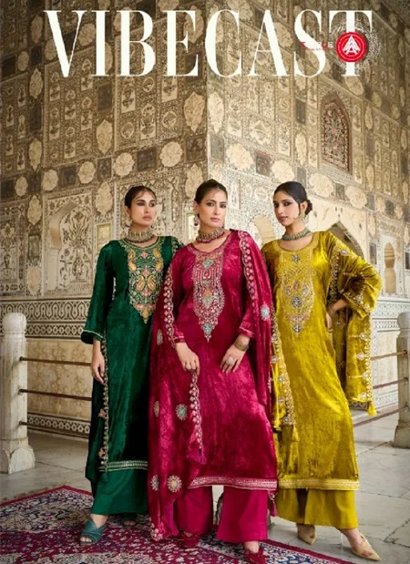 Vibecast By Fourdots Viscos Makhmali Velvet Salwar Suits Wholesale Shop In Surat